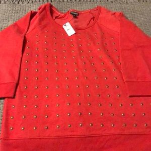 express NWT studded sweat shirt